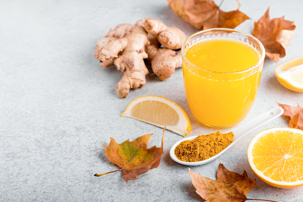 Immune,Boosting,Drink,With,Citrus,Fruits,,Ginger,,Turmeric.,Drink,Or
